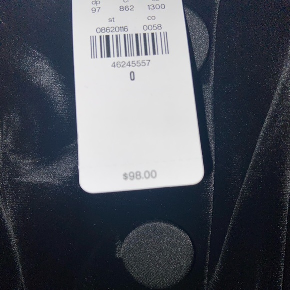 Brand new Express Velvet Strapless Button Front Split Hem Corset Tube Top - Picture 10 of 10